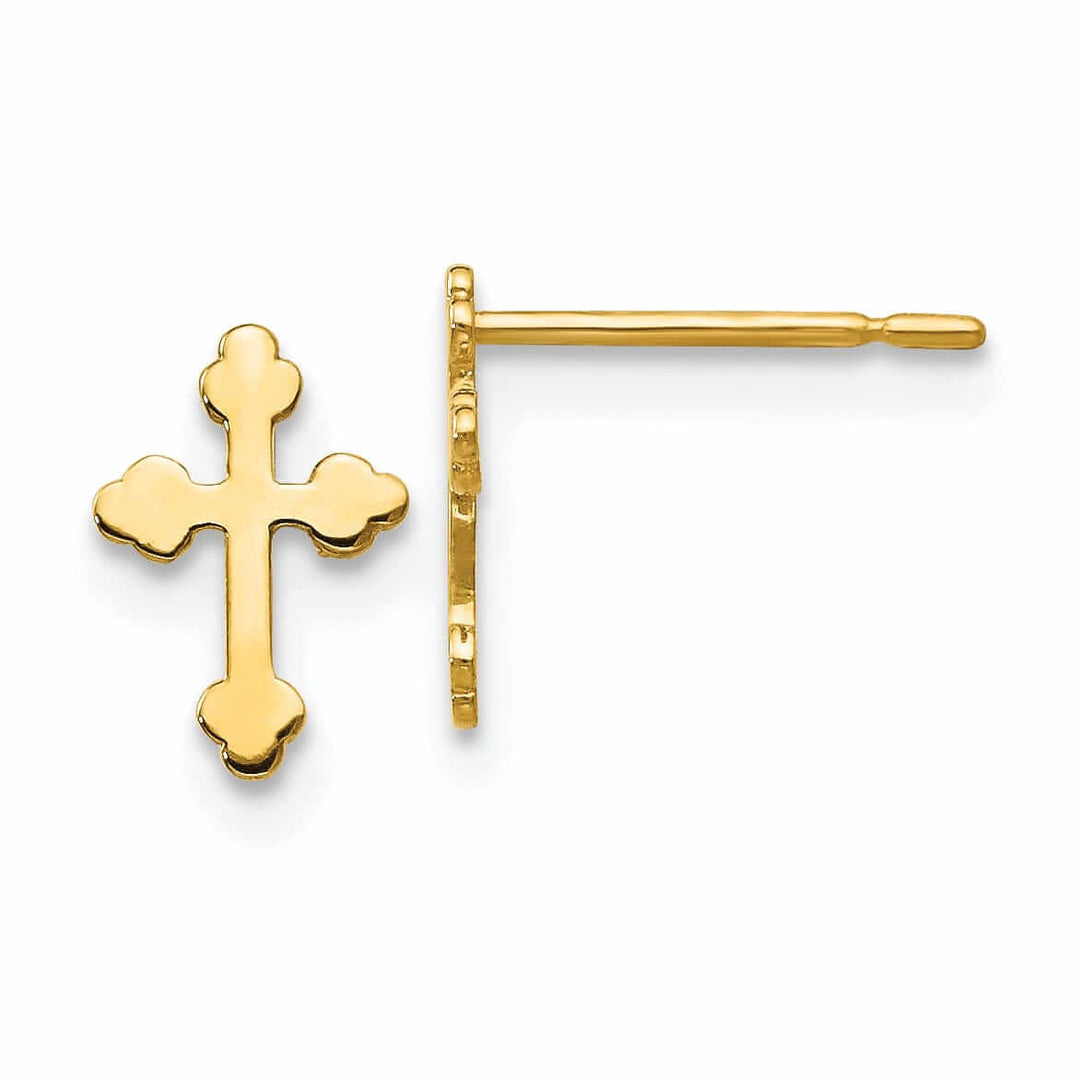 Lovely Rita's Earrings 14k Madi K Childrens Cross Post Earrings