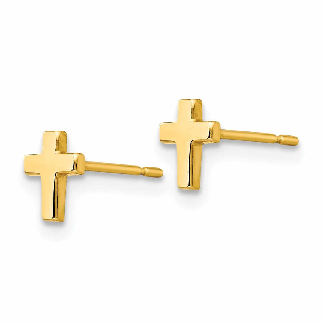 Lovely Rita's Earrings 14k Madi K Childrens Cross Post Earrings