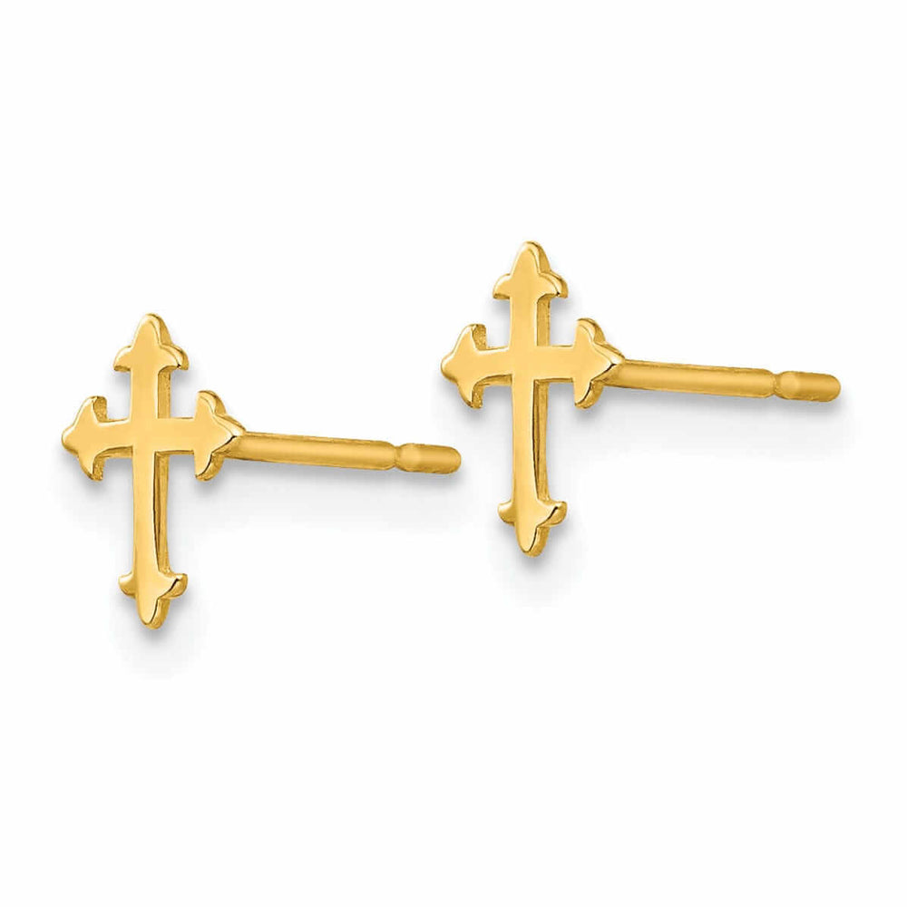 Lovely Rita's Earrings 14k Madi K Childrens Cross Post Earrings
