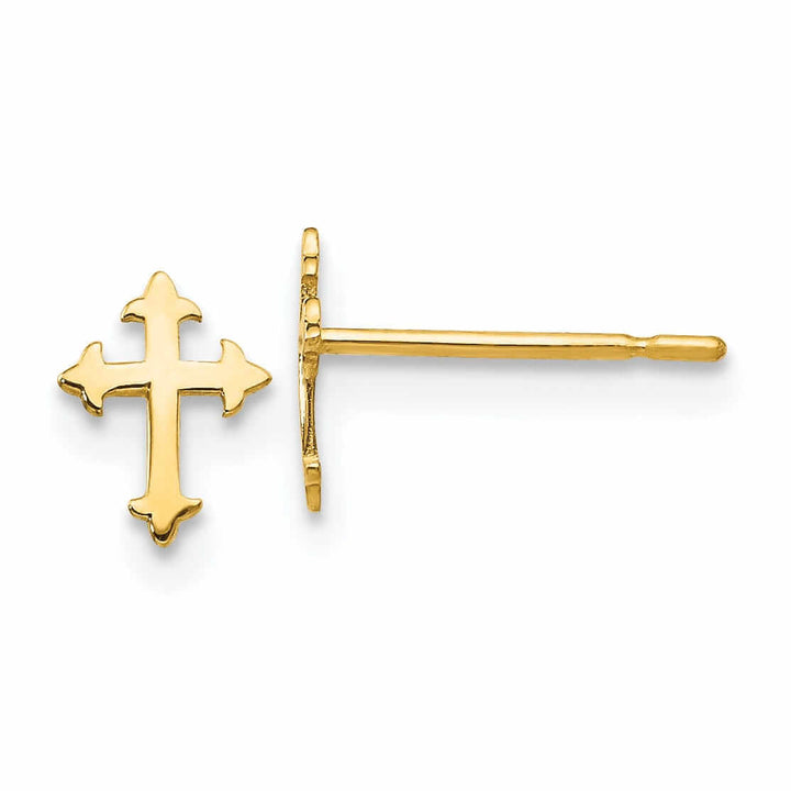Lovely Rita's Earrings 14k Madi K Childrens Cross Post Earrings