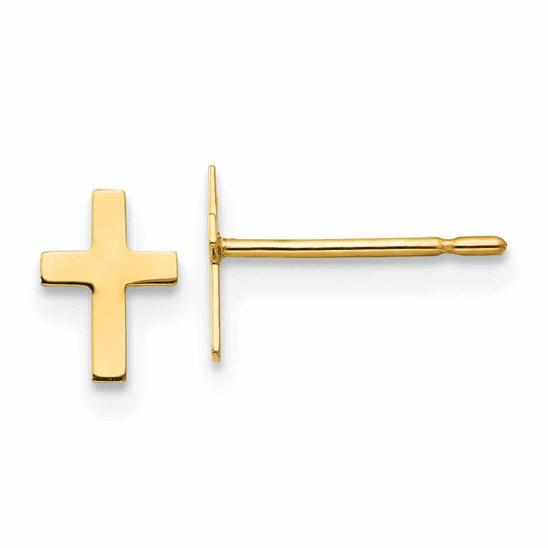 Lovely Rita's Earrings 14k Madi K Childrens Cross Post Earrings