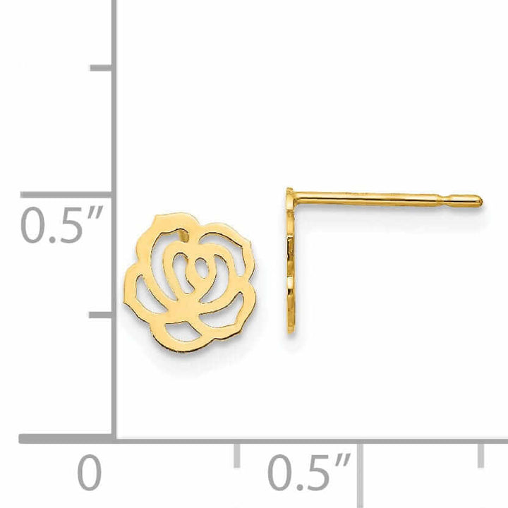 Lovely Rita's Earrings 14k Madi K Childrens Flower Post Earrings