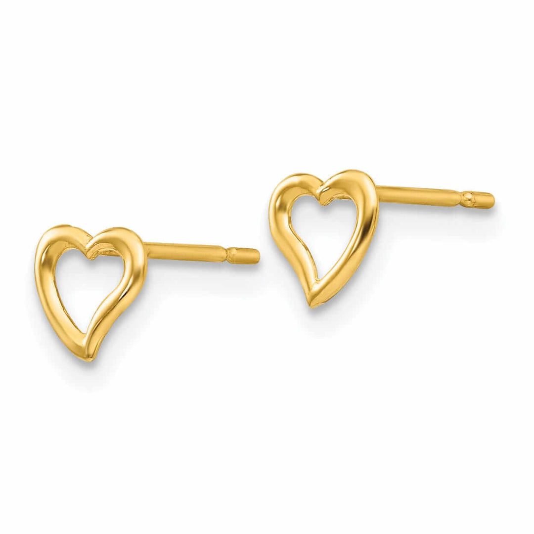 Lovely Rita's Earrings 14k Madi K Childrens Heart Post Earrings
