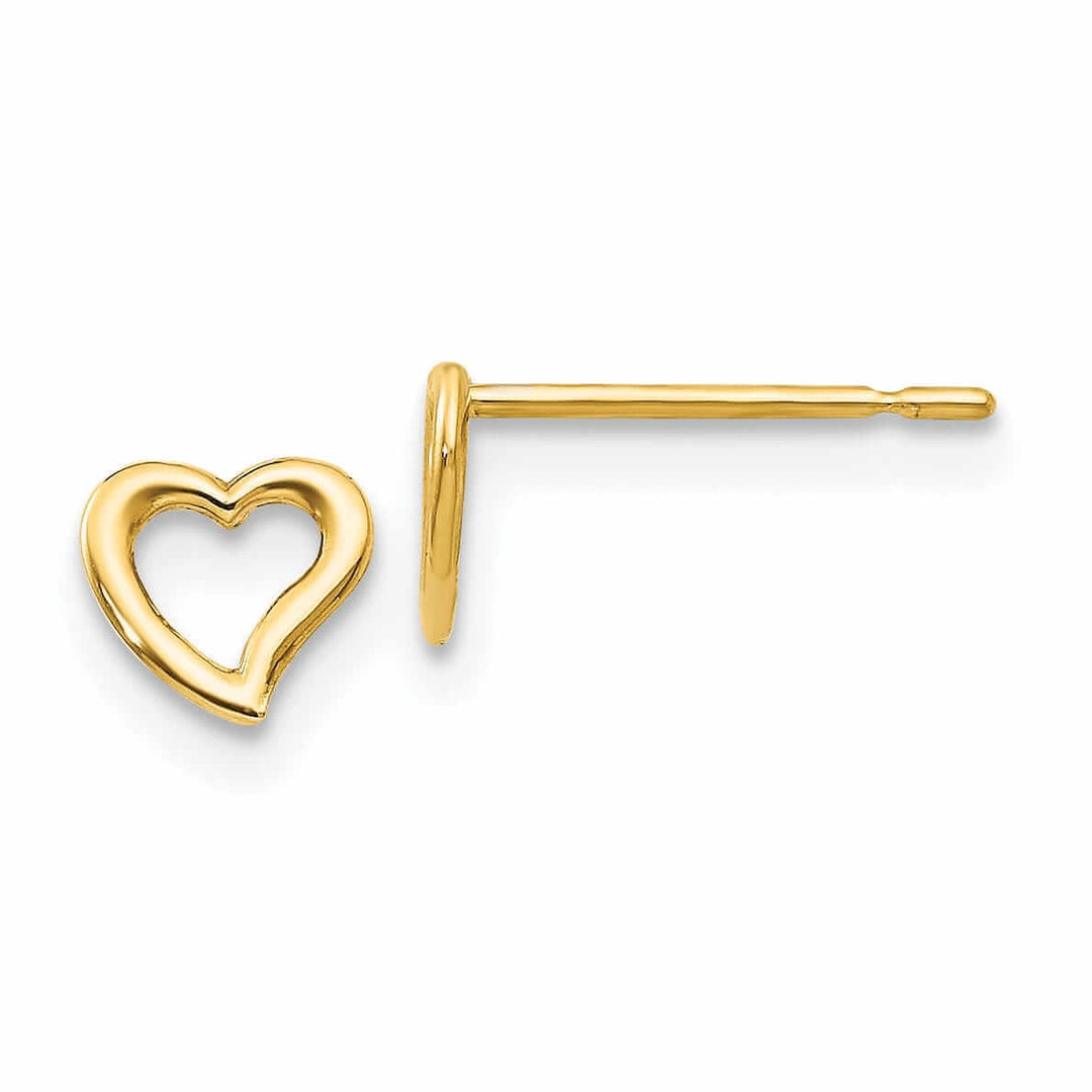 Lovely Rita's Earrings 14k Madi K Childrens Heart Post Earrings
