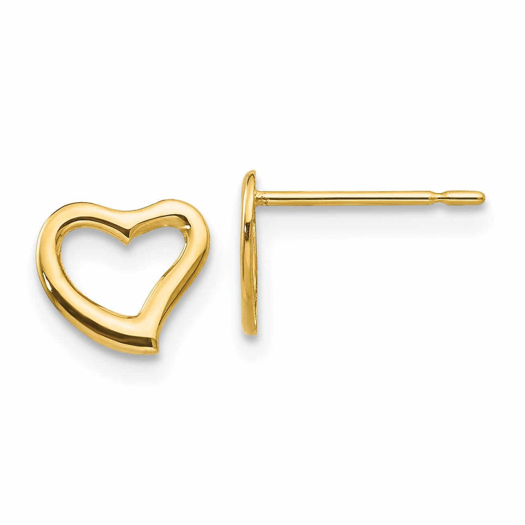 Lovely Rita's Earrings 14k Madi K Childrens Heart Post Earrings