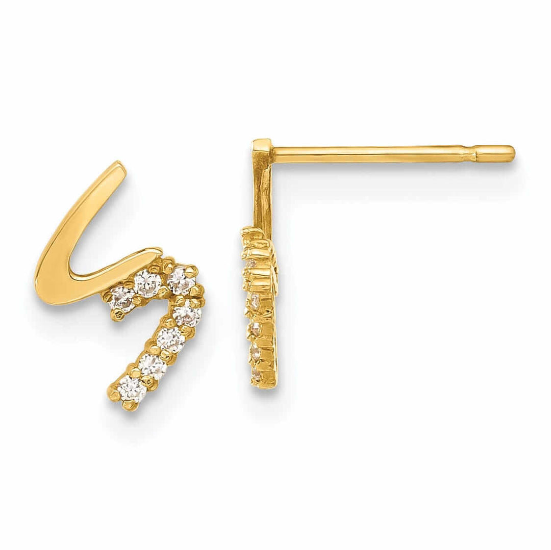 Lovely Rita's Earrings 14k Madi K CZ Childrens Post Earrings