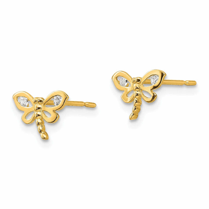 Lovely Rita's Earrings 14k Madi K Dragonfly Post Earrings