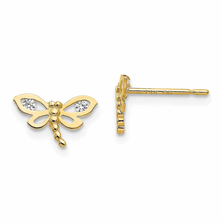 Lovely Rita's Earrings 14k Madi K Dragonfly Post Earrings