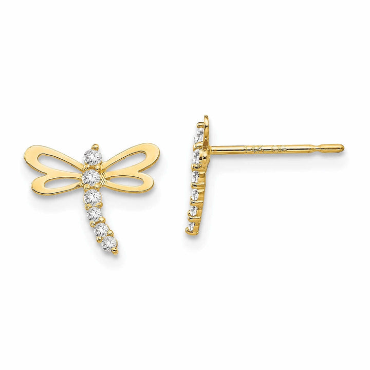 Lovely Rita's Earrings 14k Madi K Dragonfly Post Earrings