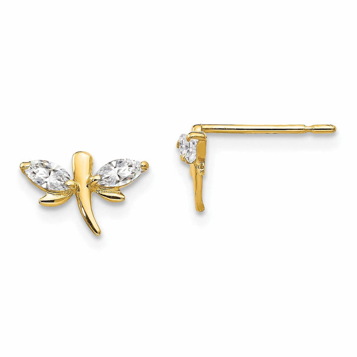 Lovely Rita's Earrings 14k Madi K Dragonfly Post Earrings