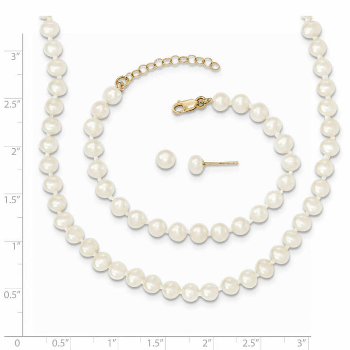 Lovely Rita's Earrings 14k Pearl Bracelet Necklace Earrings