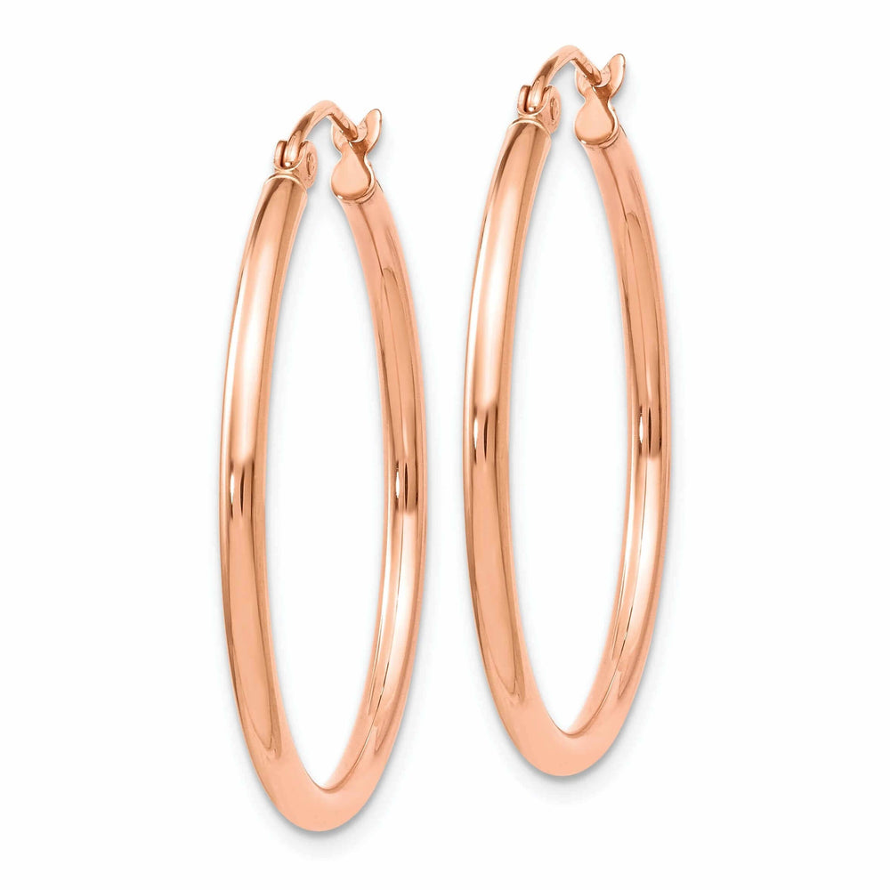 Lovely Rita's Earrings 14k Rose Gold 2mm Hoop Earrings