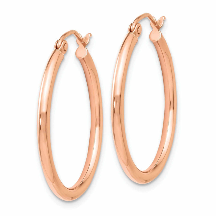 Lovely Rita's Earrings 14k Rose Gold 2mm Hoop Earrings