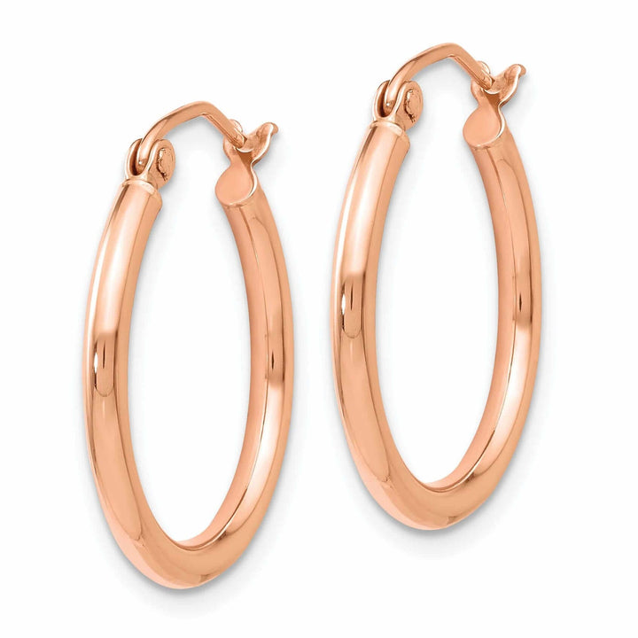 Lovely Rita's Earrings 14k Rose Gold 2mm Hoop Earrings