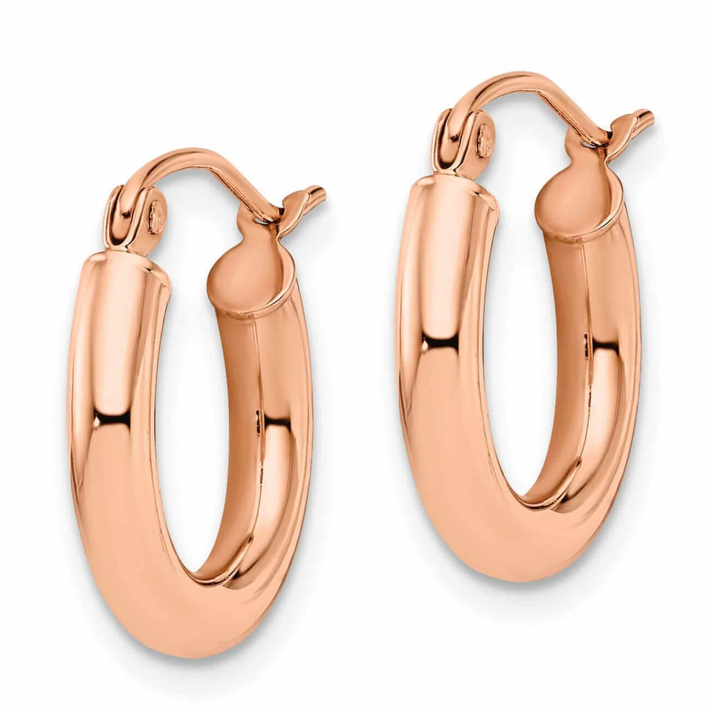Lovely Rita's Earrings 14k Rose Gold 3mm Hoop Earrings
