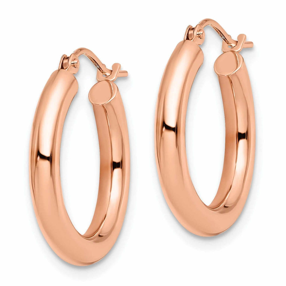 Lovely Rita's Earrings 14k Rose Gold 3mm Hoop Earrings