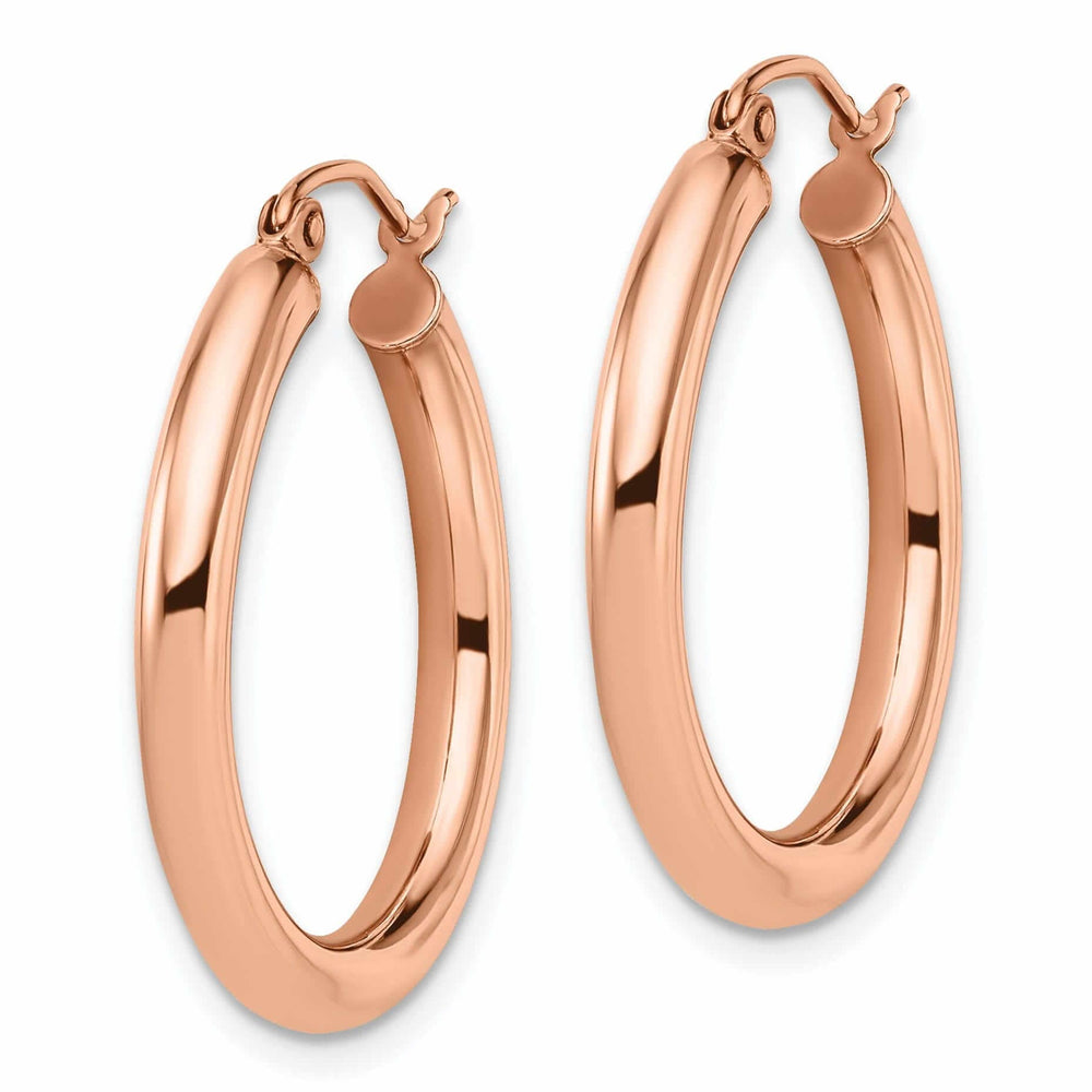 Lovely Rita's Earrings 14k Rose Gold 3mm Hoop Earrings