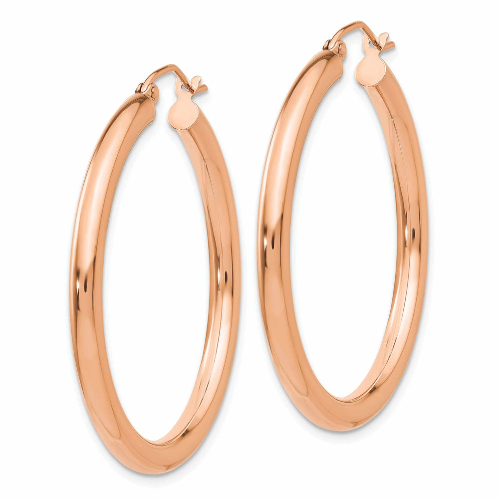 Lovely Rita's Earrings 14k Rose Gold 3MM Hoop Earrings