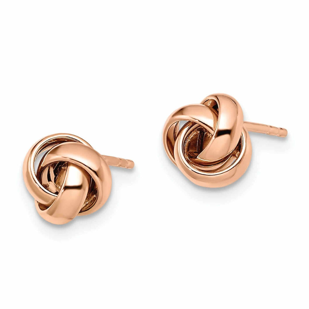 Lovely Rita's Earrings 14k Rose Gold Polished Finish Post Earrings