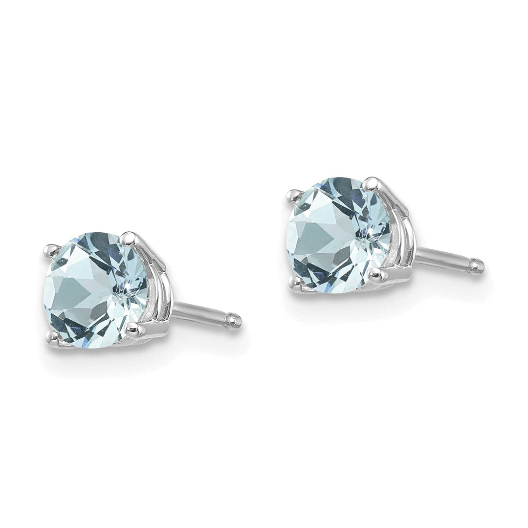Lovely Rita's Earrings 14k White Gold Aquamarine Earrings