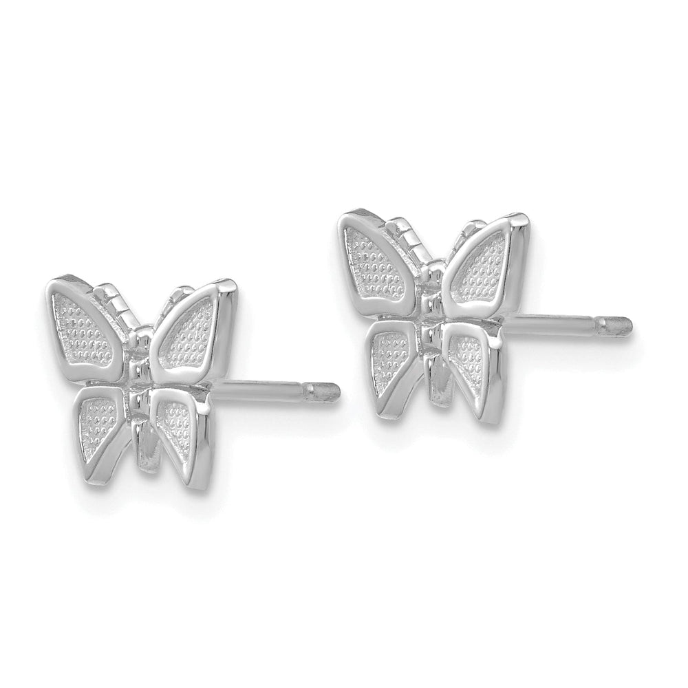 Lovely Rita's Earrings 14k White Gold Butterfly Earrings