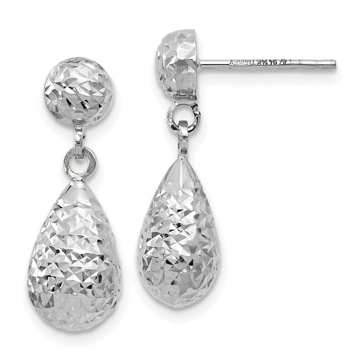 Lovely Rita's Earrings 14k White Gold Dangle Earrings