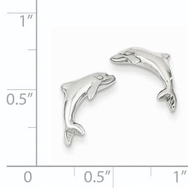 Lovely Rita's Earrings 14k White Gold Dolphin Earrings