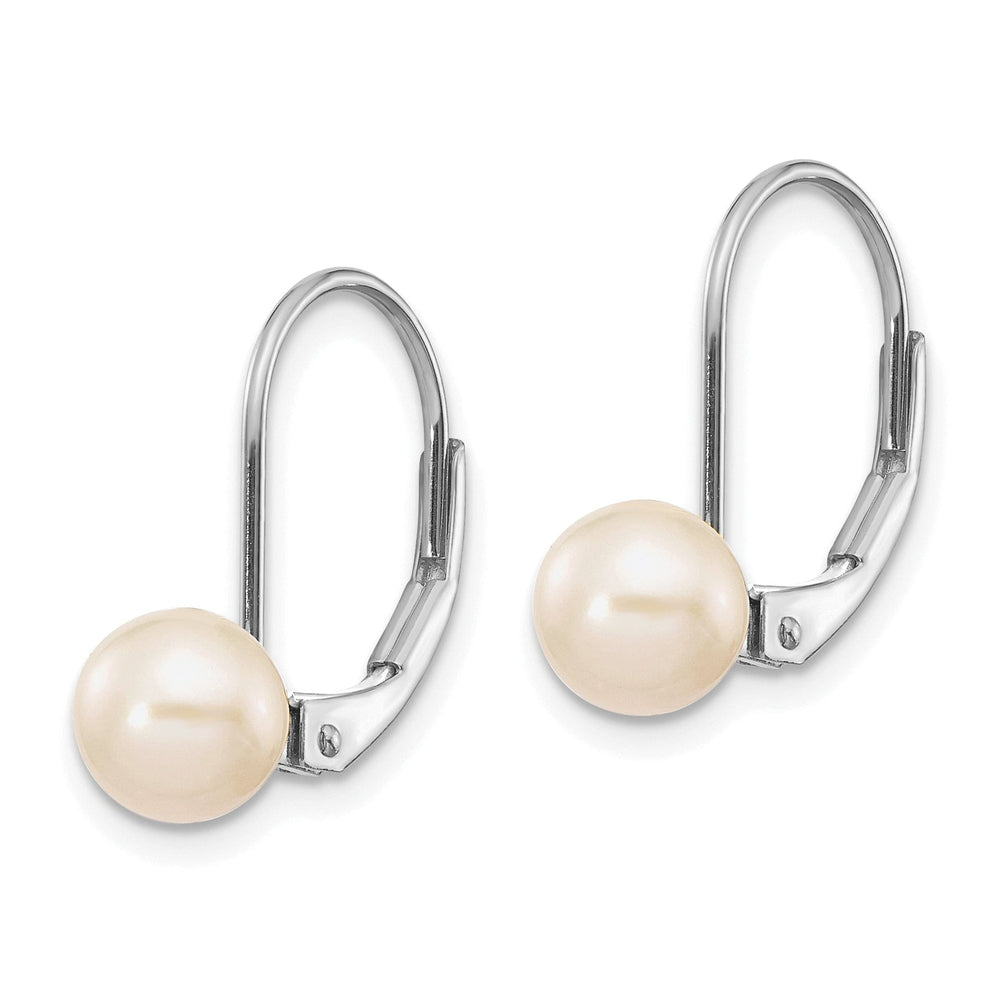 Lovely Rita's Earrings 14k White Gold Freshwater Cultured Pearl Earrings