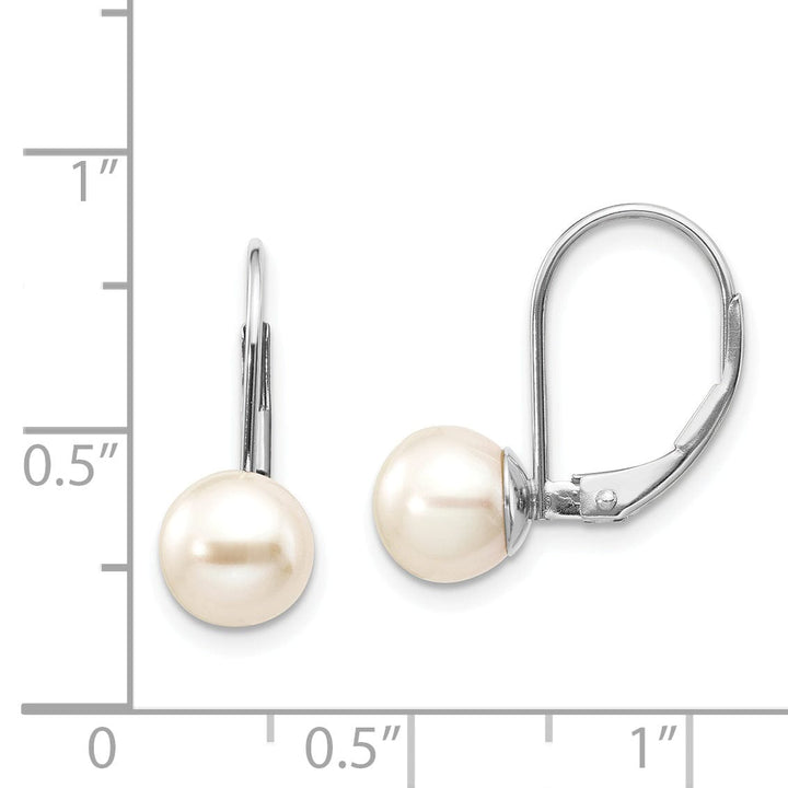 Lovely Rita's Earrings 14k White Gold Freshwater Cultured Pearl Earrings