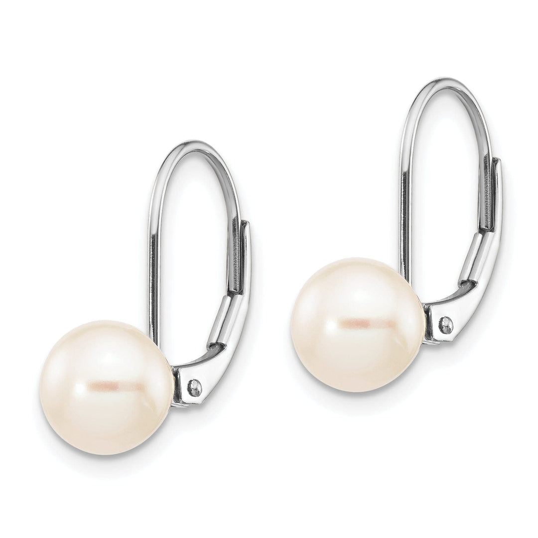 Lovely Rita's Earrings 14k White Gold Freshwater Cultured Pearl Earrings