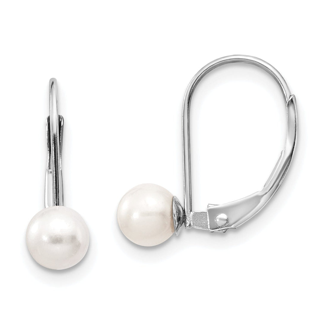 Lovely Rita's Earrings 14k White Gold Freshwater Cultured Pearl Earrings