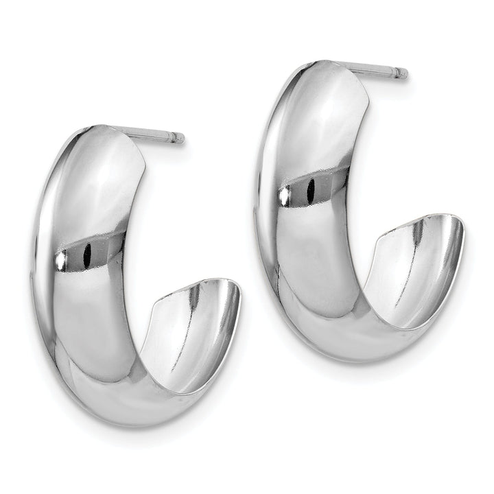 Lovely Rita's Earrings 14k White Gold Hoop Earrings