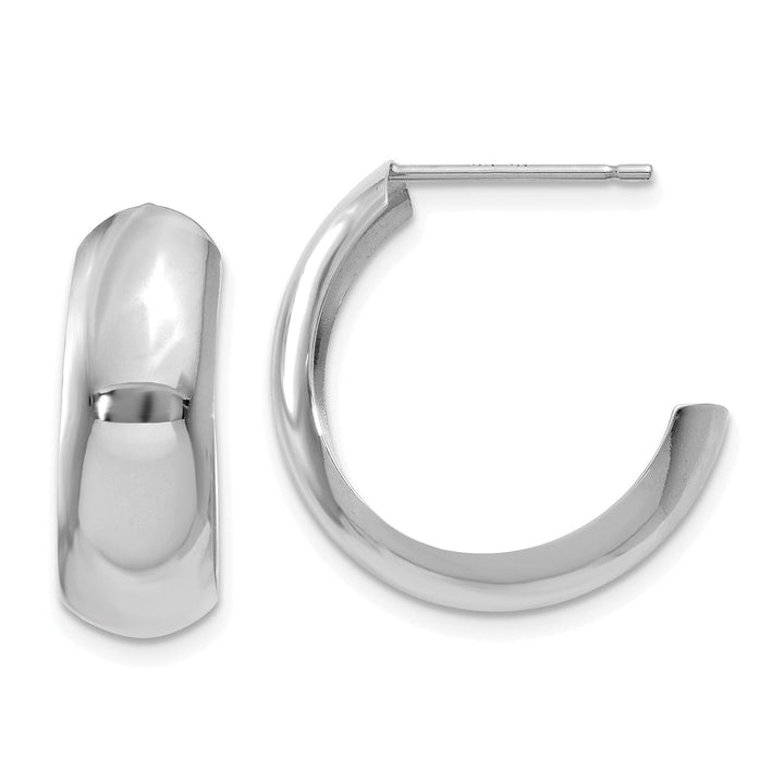 Lovely Rita's Earrings 14k White Gold Hoop Earrings