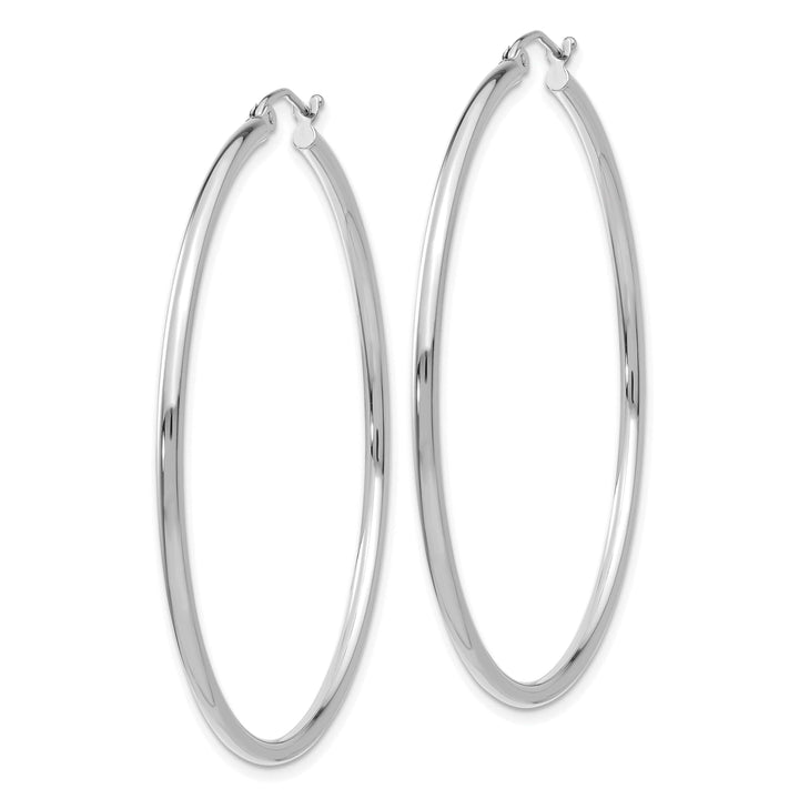Lovely Rita's Earrings 14k White Gold Lightweight Hoop Earrings