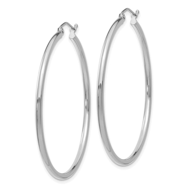 Lovely Rita's Earrings 14k White Gold Lightweight Hoop Earrings