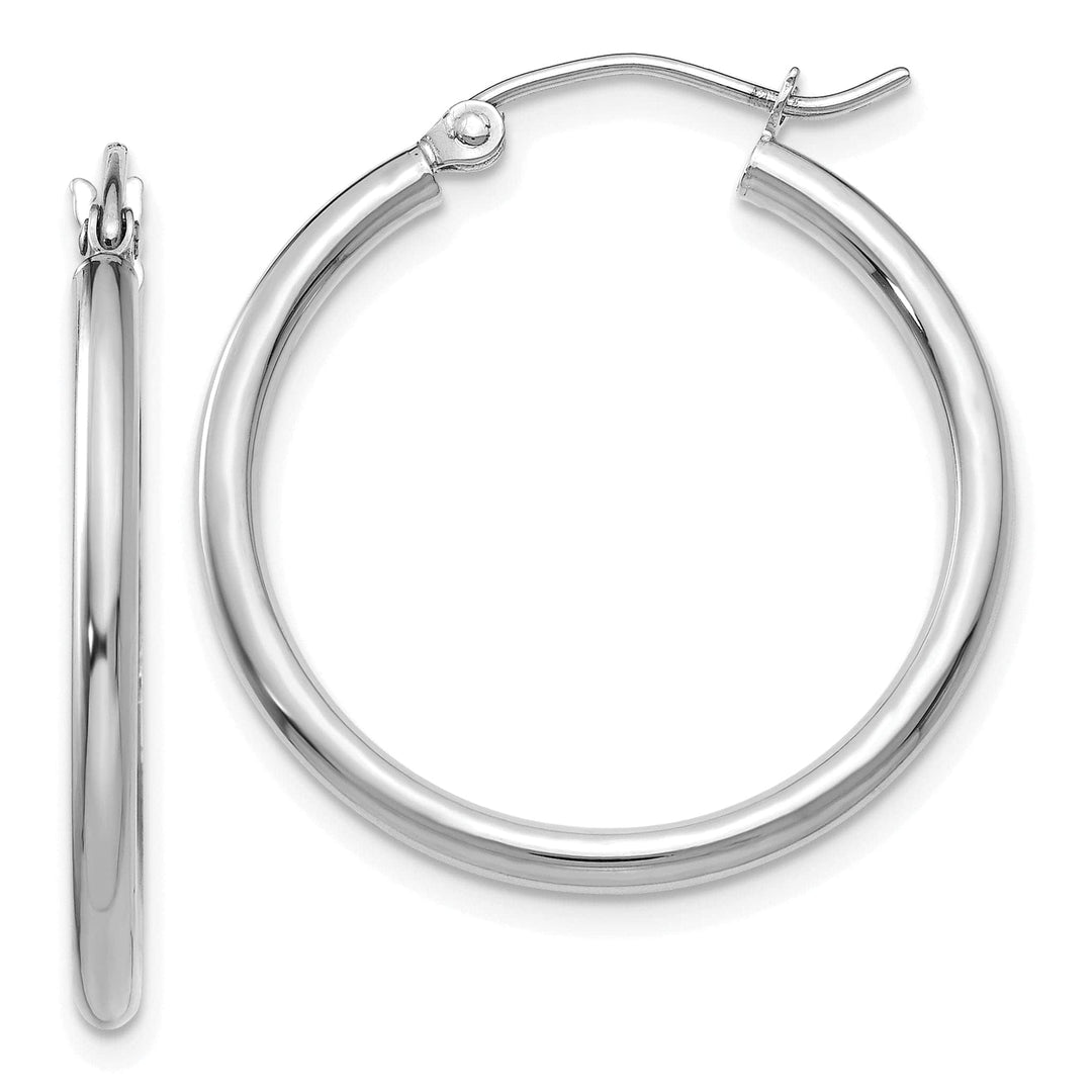 Lovely Rita's Earrings 14k White Gold Lightweight Hoop Earrings