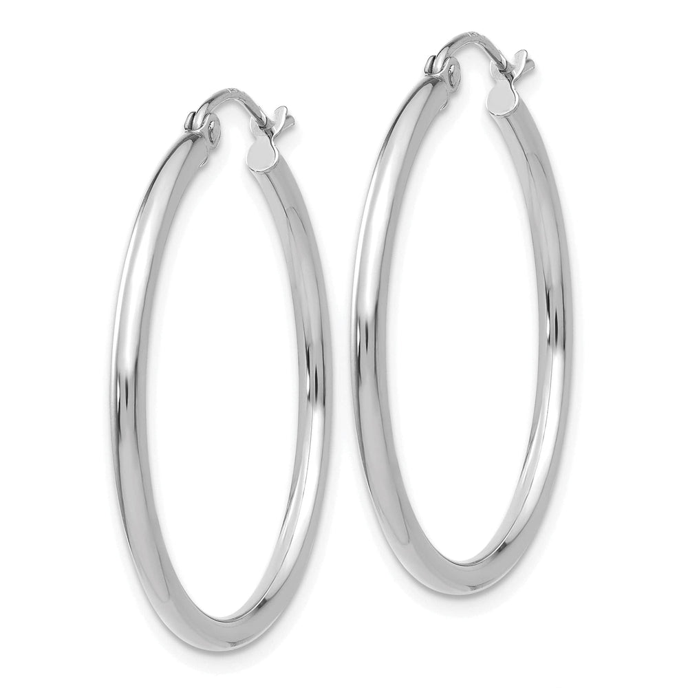 Lovely Rita's Earrings 14k White Gold Lightweight Hoop Earrings