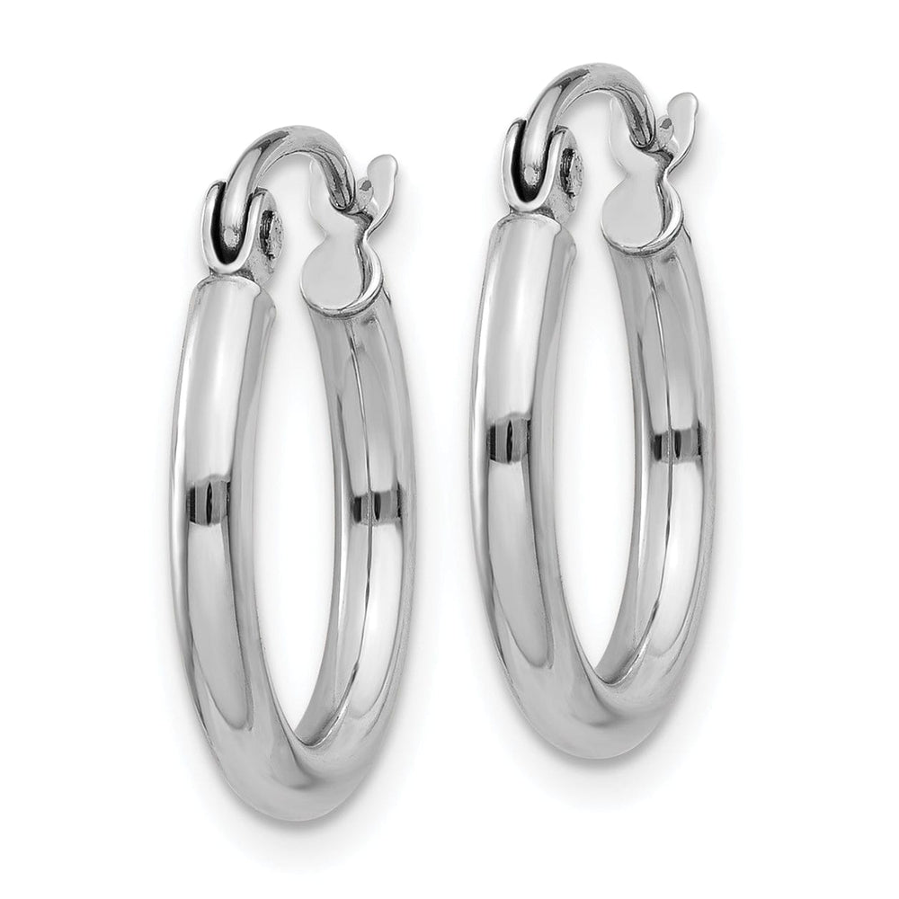 Lovely Rita's Earrings 14k White Gold Lightweight Hoop Earrings