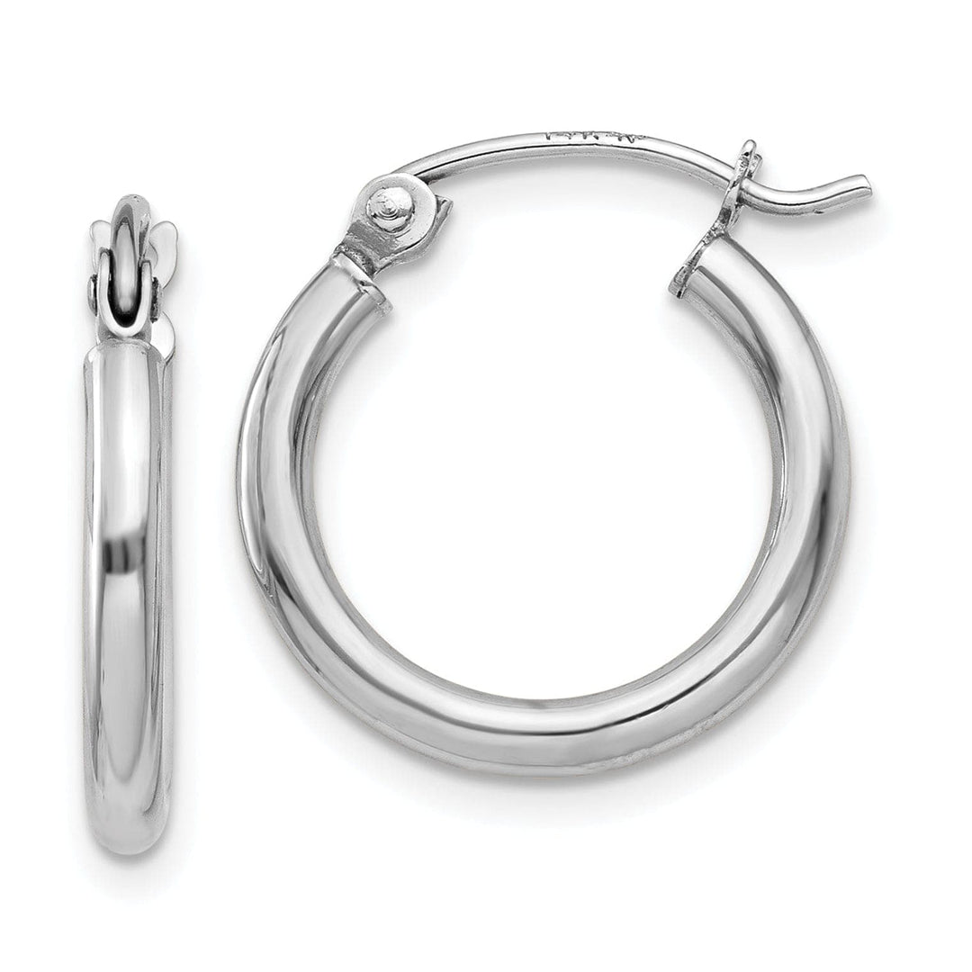 Lovely Rita's Earrings 14k White Gold Lightweight Hoop Earrings