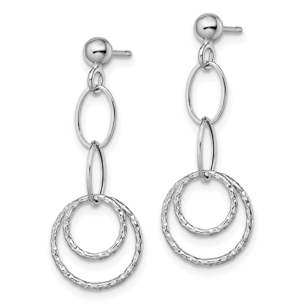 Lovely Rita's Earrings 14k White Gold Post Dangle Earrings