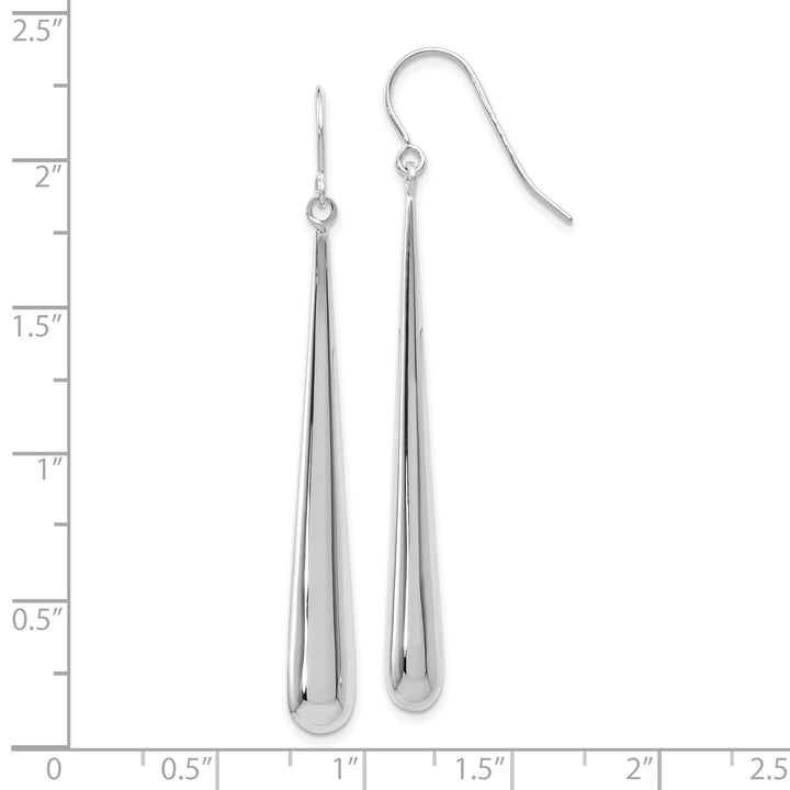Lovely Rita's Earrings 14k White Gold Shepherd Hook Earrings