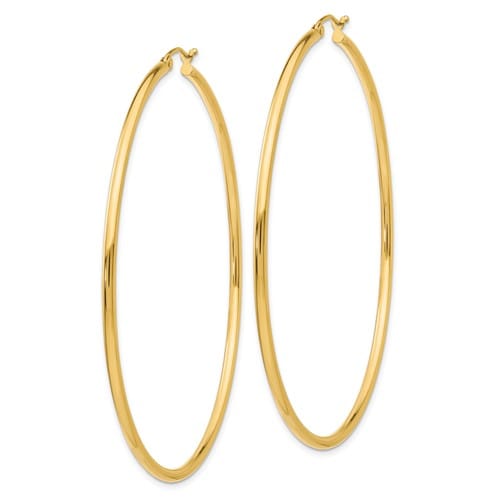 Lovely Rita's Earrings 14k Yellow Gold 2.5MM Lightweight Round Earrings