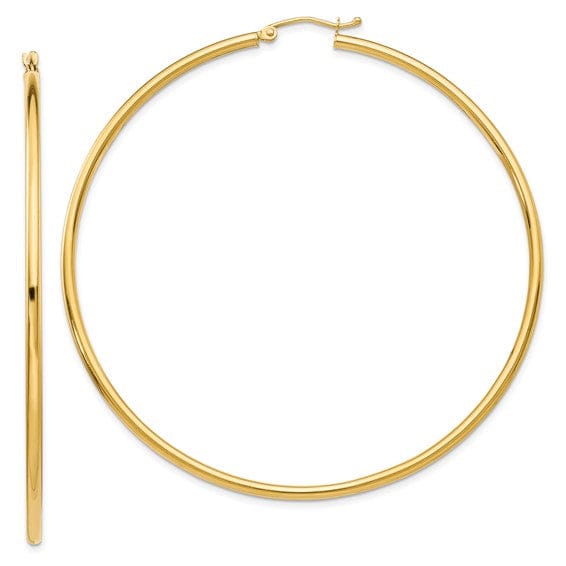 Lovely Rita's Earrings 14k Yellow Gold 2.5MM Lightweight Round Earrings