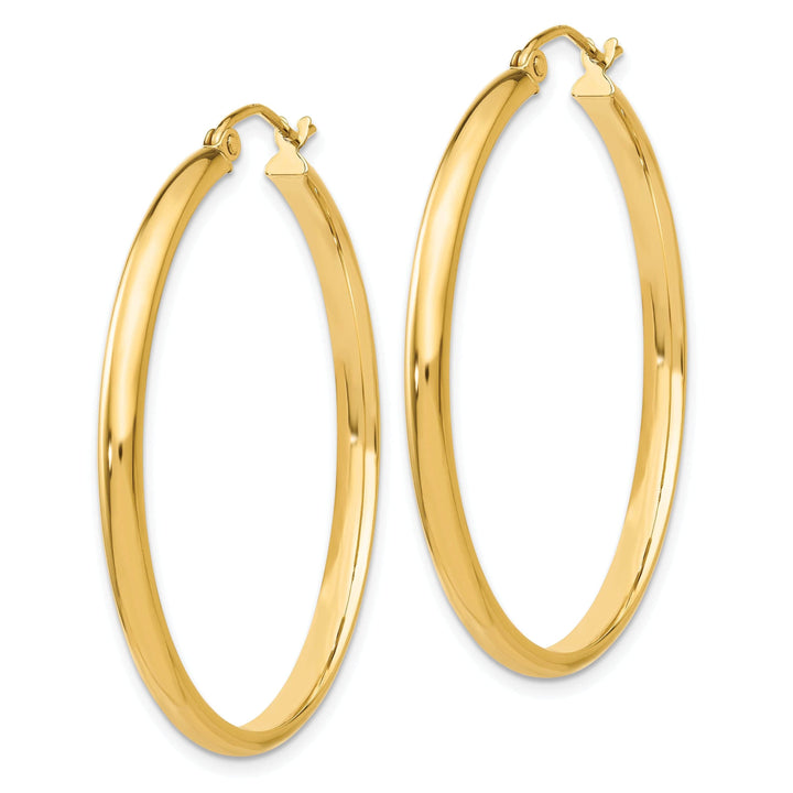 Lovely Rita's Earrings 14k Yellow Gold 2.75 x 35MM Hoop Earrings
