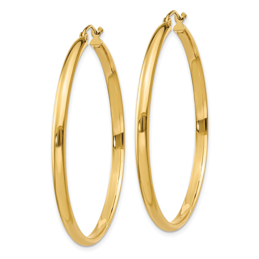 Lovely Rita's Earrings 14k Yellow Gold 2.75 x 45MM Hoop Earrings