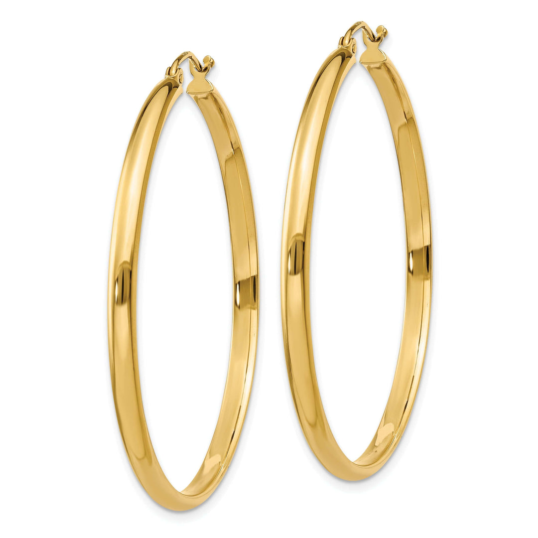 Lovely Rita's Earrings 14k Yellow Gold 2.75 x 45MM Hoop Earrings