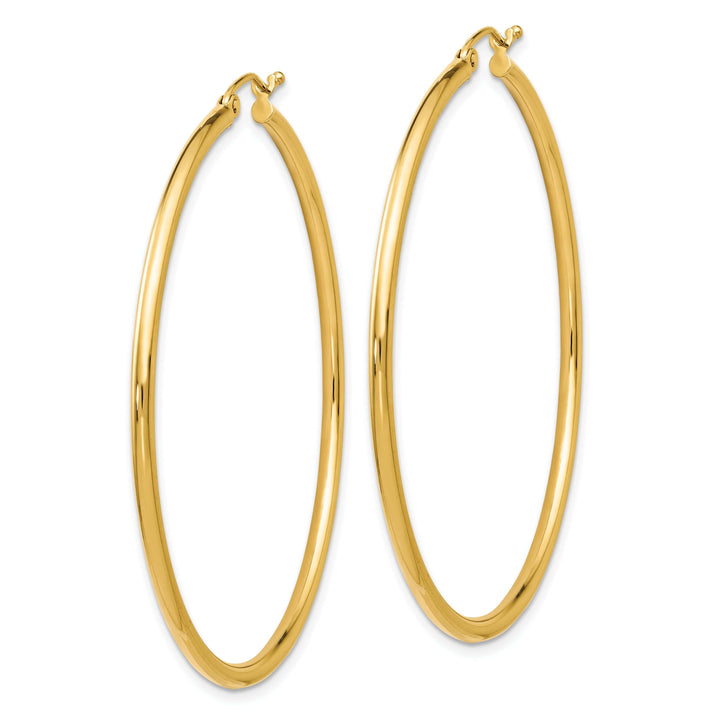Lovely Rita's Earrings 14k Yellow Gold 2-MM Hinged Hoop Earrings