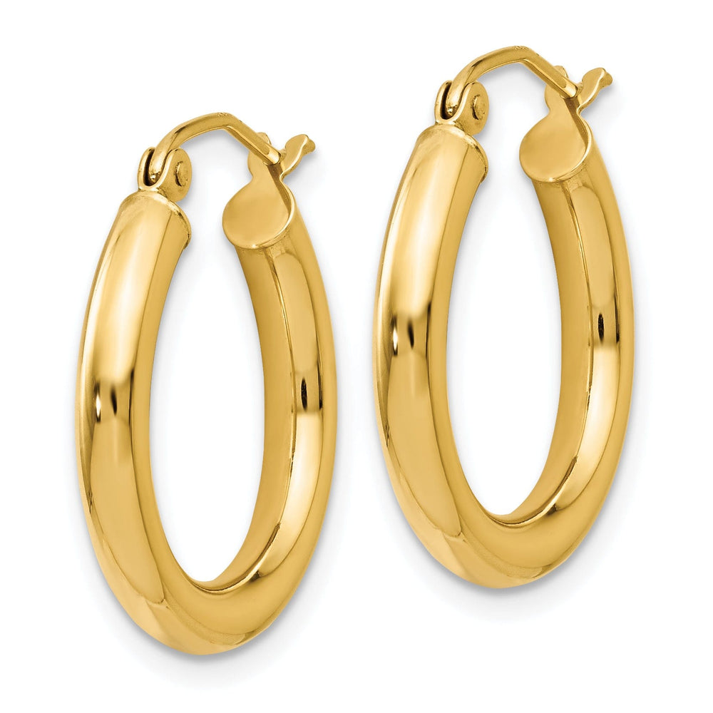 Lovely Rita's Earrings 14k Yellow Gold 3mm Hoop Earrings