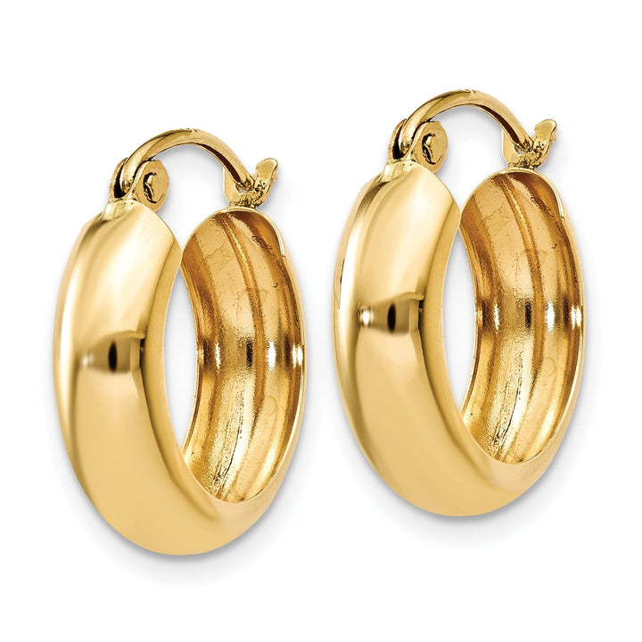 Lovely Rita's Earrings 14k Yellow Gold 4.75MM Hoop Earrings