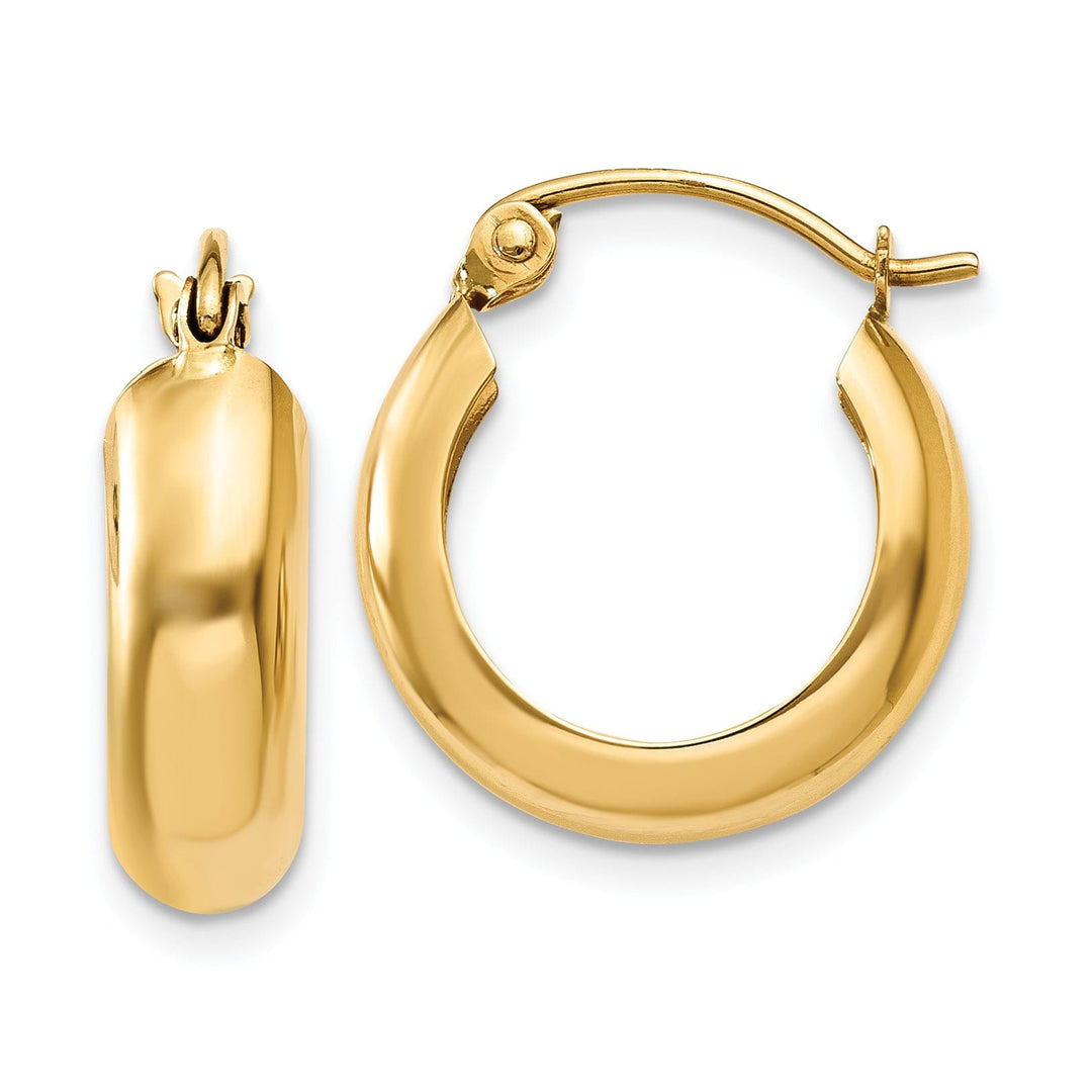 Lovely Rita's Earrings 14k Yellow Gold 4.75MM Hoop Earrings